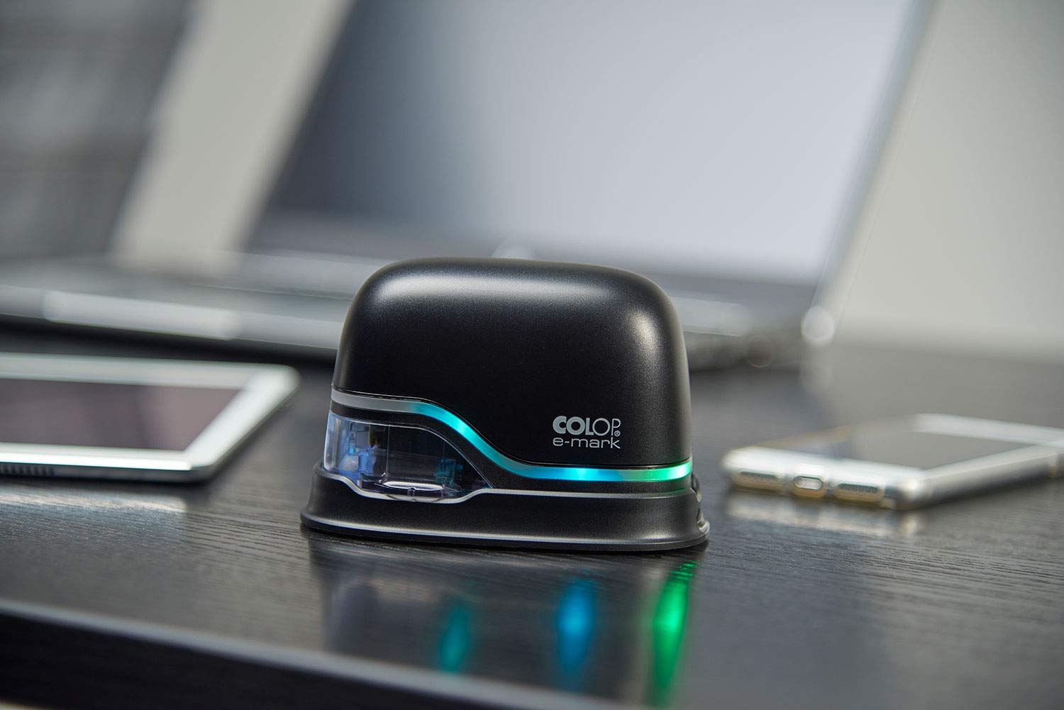 COLOP - COLOP e-mark 600 dpi Nero Portatile Mobile Mano Stampante (600 mAh Li-Ion Batteria, USB/Wi-Fi) per Multicolore Stampa - 1 Pezzo