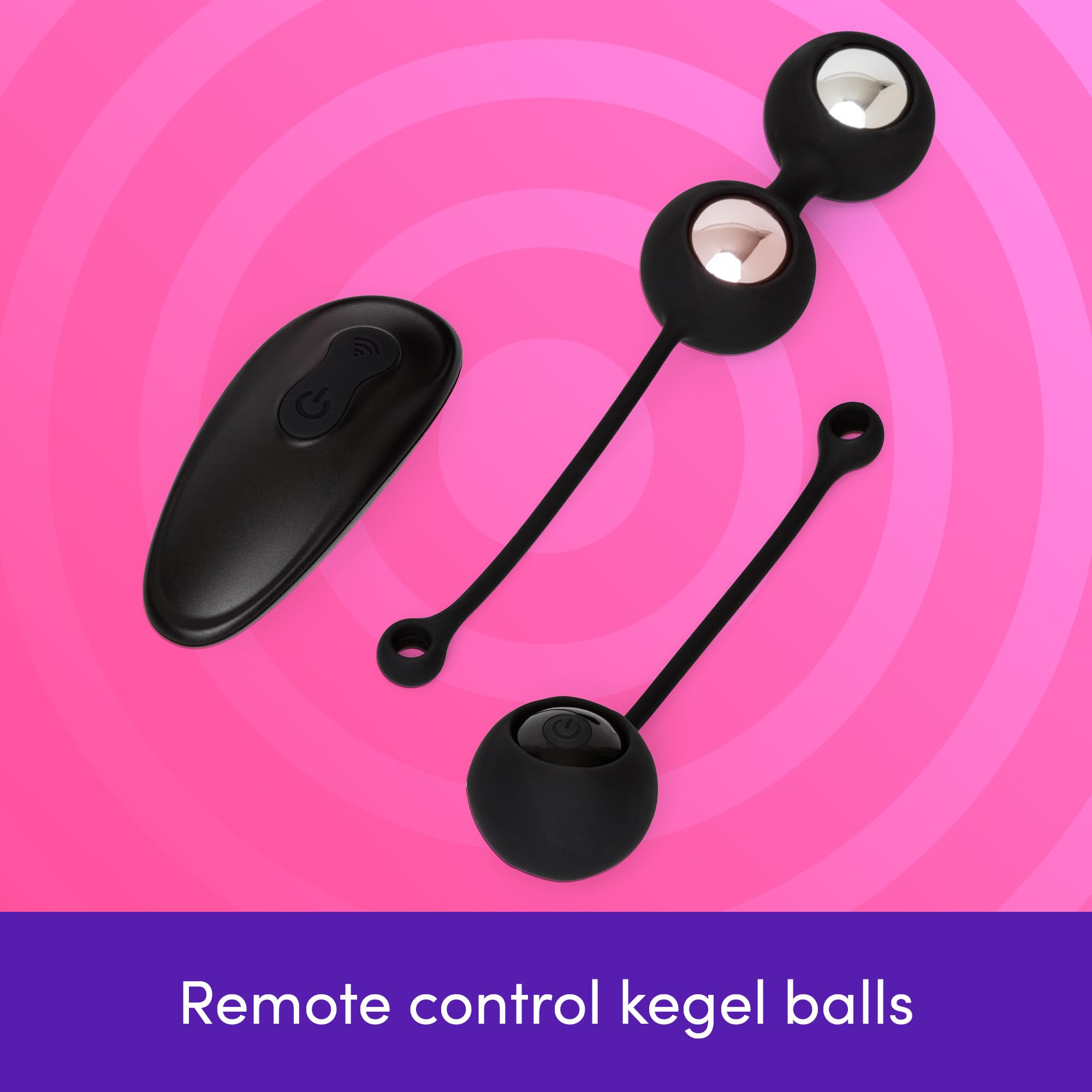 Amazon.com: Lovehoney Remote Control Vibrating Kegel Ball Set | Weighted  11-29g Ben Wa Balls Pelvic Floor Exercise Device | Internal Sexual Pleasure  Massage Tools for Women