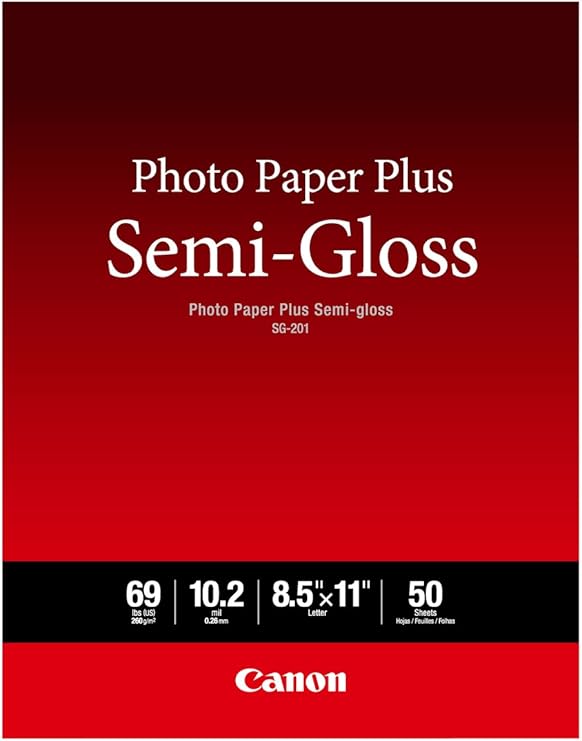 Canon Photo Paper Plus SemiGloss Letter Size (50 Sheets