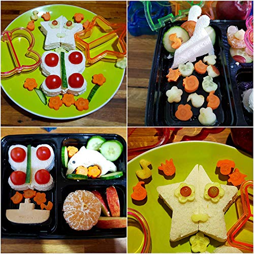 7 Pack Sandwich Cutters And Bread Crust Shape Remover For Kids, Messar Cute Animals Shapes Toast Mould Diy Sandwich Slicer Maker Kit For Children Bento Lunch Box Food Decor- Color Random (Style C) #TOP3