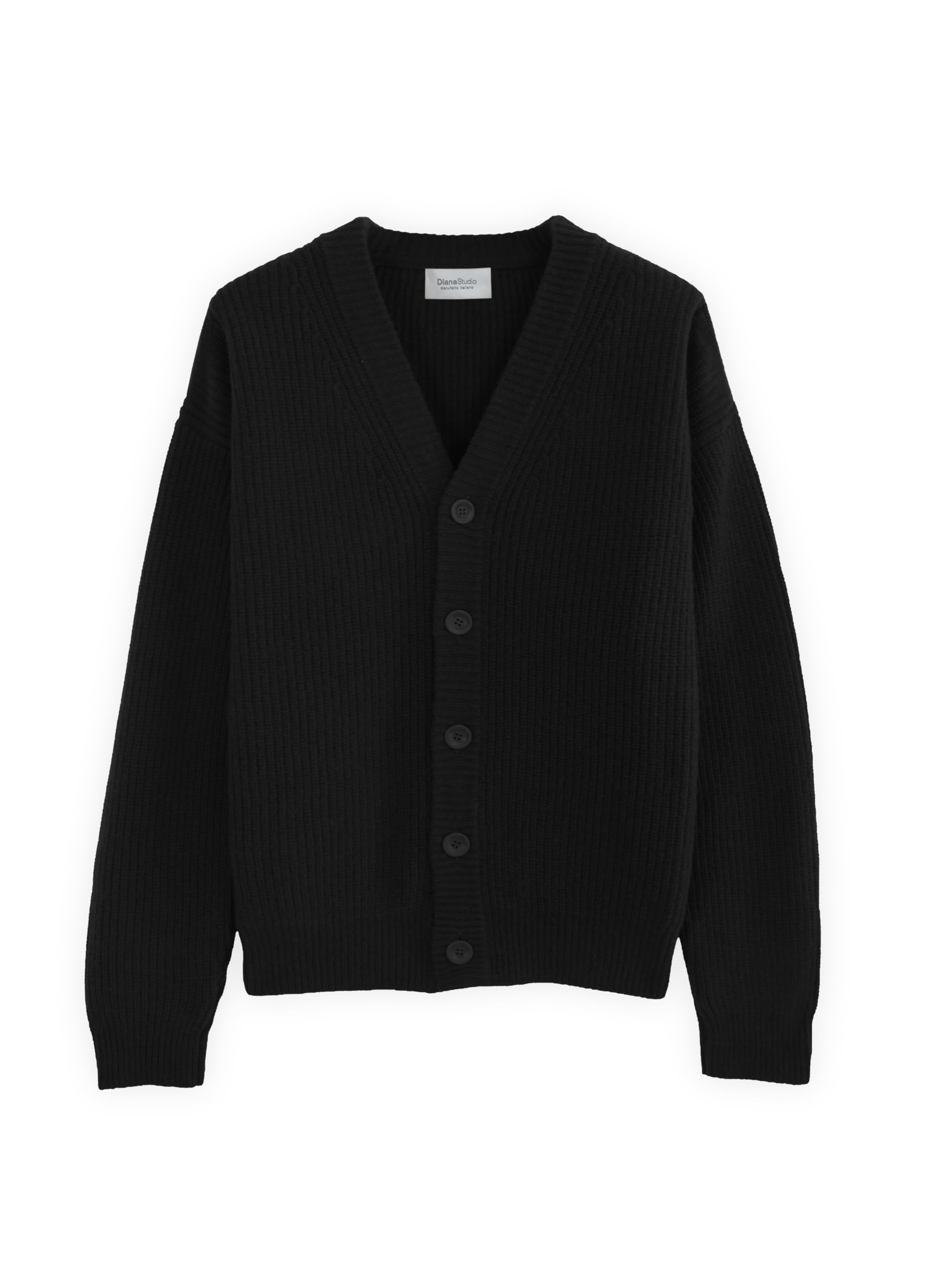 Diana Studio – Strickjacke, Herren, Wolle, Lange Ärmel, Normale Passform