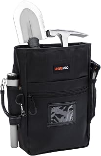 Detección de metales encuentra riñonera, riñonera portátil con bolsillos y funda, bolsa de caída para PinPointer, Negro