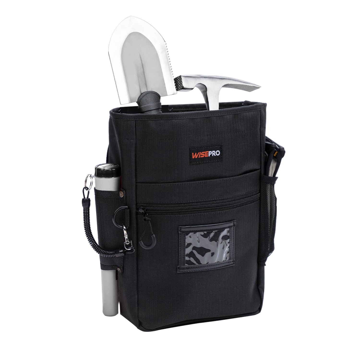 La détection de métaux trouve un sac banane, sac banane portable avec poches et étui, pochette pour PinPointer, Noir