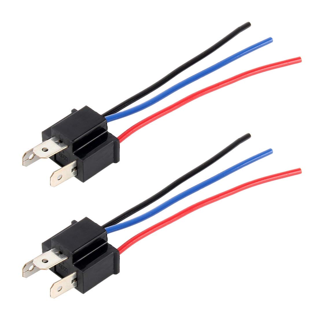 Auto-Ex H4 Bulb Holder Base Male Socket with Wire - Multicolour, Pack of 1