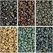 Picasso 6 Color Mix Miyuki Round Rocaille Seed Beads Size 11/0, Each in 2", 8.5 Gram Tube
