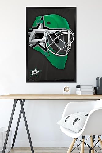 Miniatura 6 de Trends International NHL Dallas Stars - Póster de pared con máscara 16, 22.375 x 34 pulgadas, versión enmarcada en negro Versión con marco negro