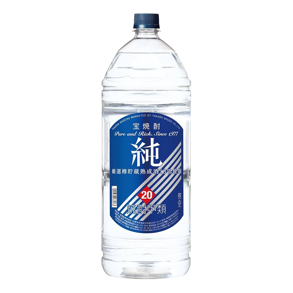 焼酎 後留 720ml 20% 宝焼酎「純」20度 4Lエコペット | 焼酎 | 宝酒造オンライン