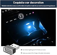 Vista 37 de 4 lámparas LED USB para el interior del automóvil, mini luz nocturna LED portátil, kit de iluminación ambiental de interfaz USB enchufable