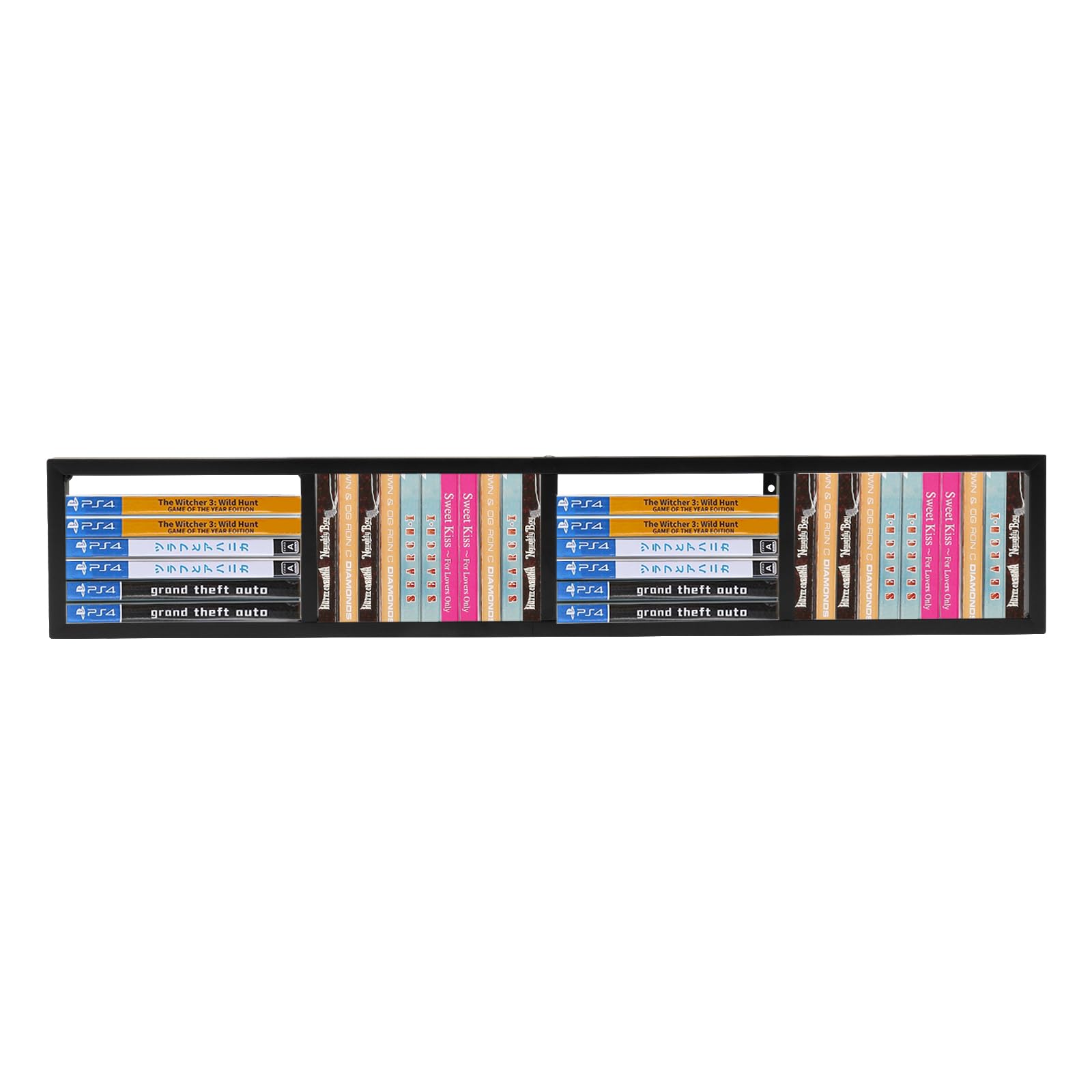 Amazon.com: CNCEST 3Pcs CD Racks, CD DVD Organizer Metal Shelf, Wall ...