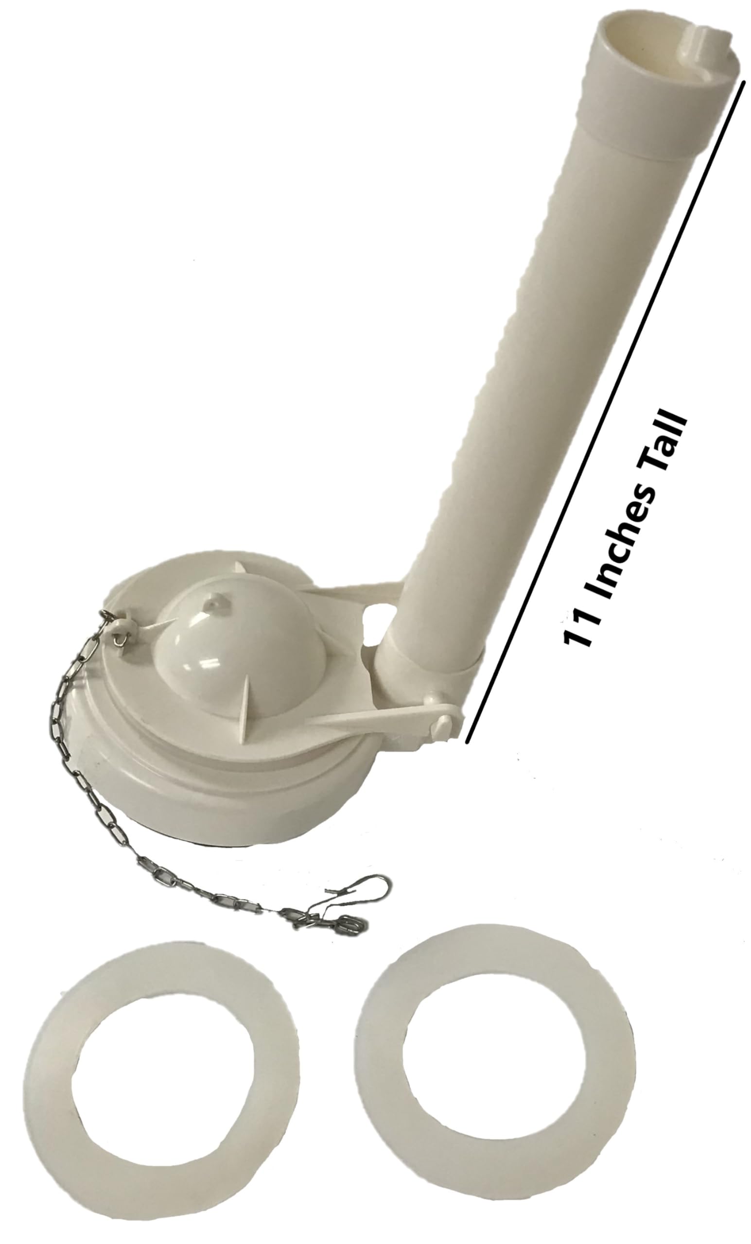 NuFlush 3.1 Inch Flush Valve Assembly For One Piece Toilets with 2