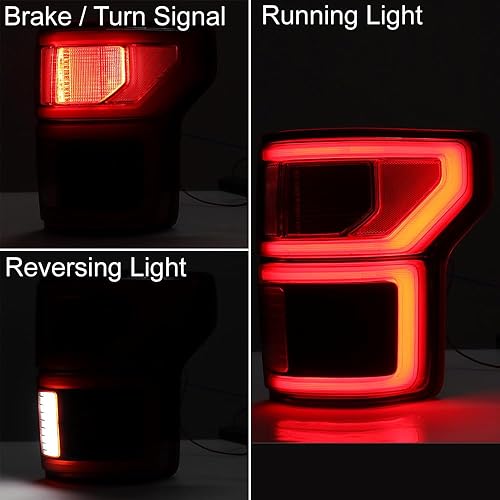 Miniatura 3 de Fo2800268 KL3Z-13404-B - Luz trasera LED para el lado del pasajero, lámpara de marcha atrás, compatible con Ford F150 2018-2020 Radar de punto ciego
