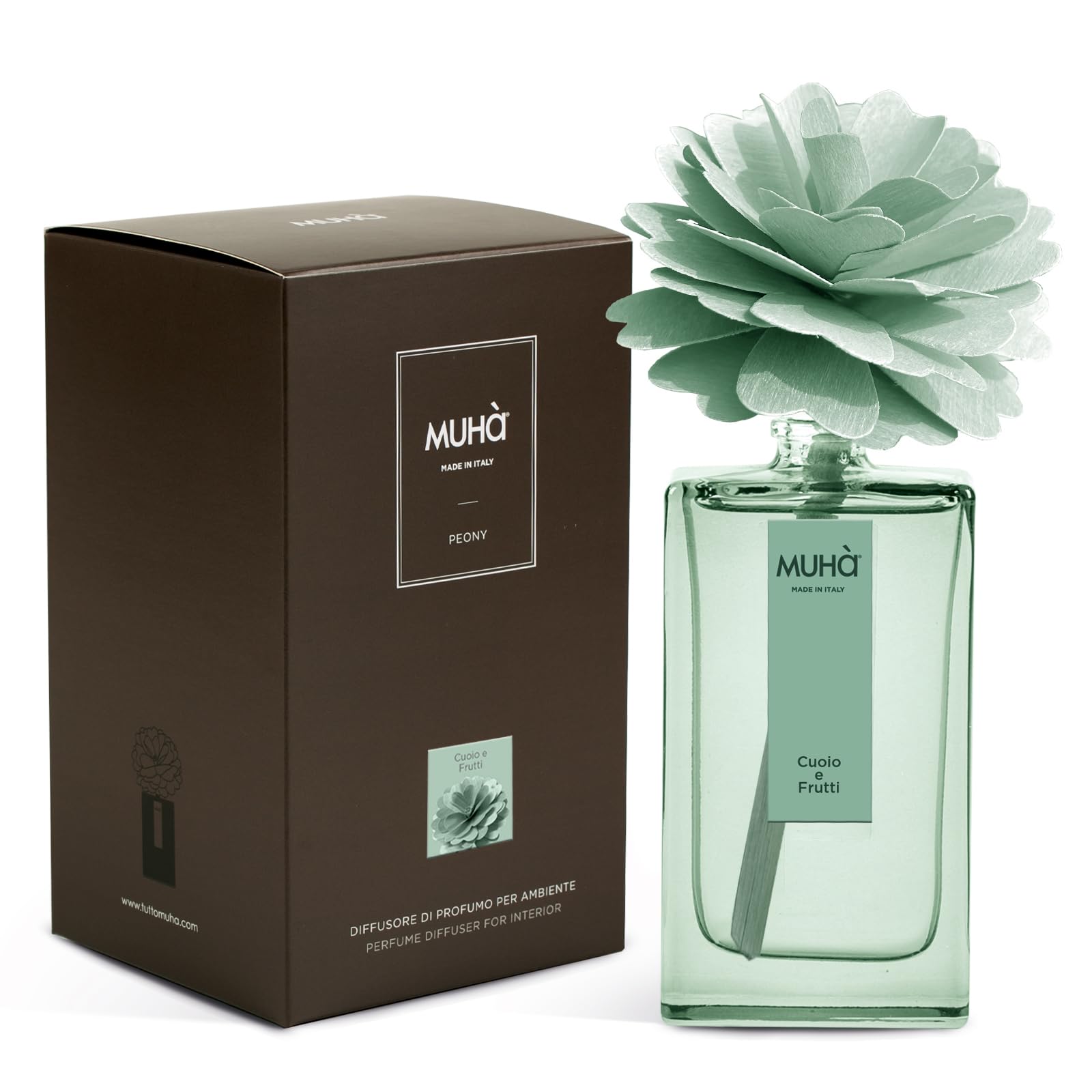 Profumatore Ambiente Acqua E Sale 100ml - Diffusore Con Bastoncini, Made In Italy | MUHA' - Foto 4