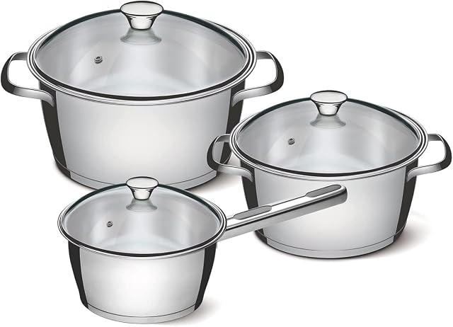 3 Pcs. Cookware Set