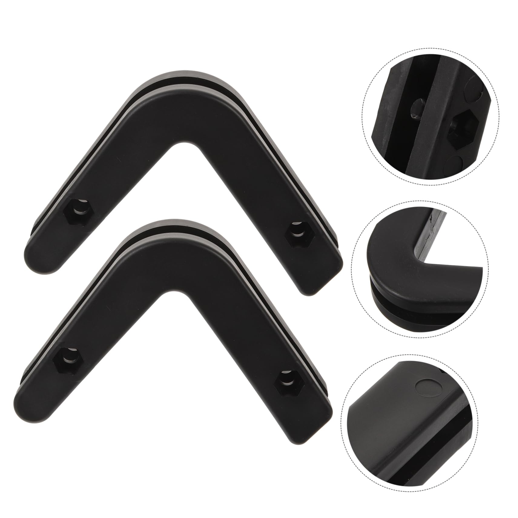 BRIGHTFUFU 2pcs Wall Mounted Barbell Rack Durable Barbell Storage Hanger for Home Smooth Finish for Fixed Coated Dumbbell Rods Space Saving Design