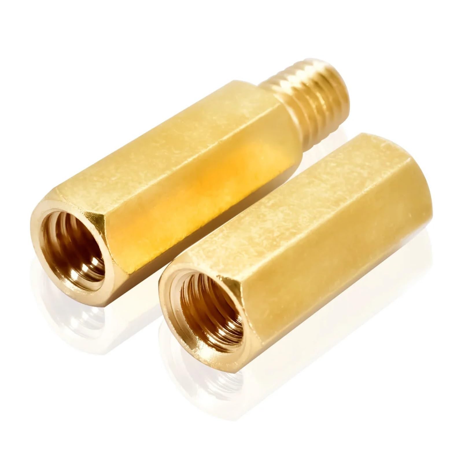 Separadores De Placa Base Latón M8, 5/10/20 Unidades, Hexagonales, Cobre, For Soporte PCB, Tornillos Espaciadores, Rosca Métrica, Macho Y Hembra(Female,15mm,M8 (20Pcs))