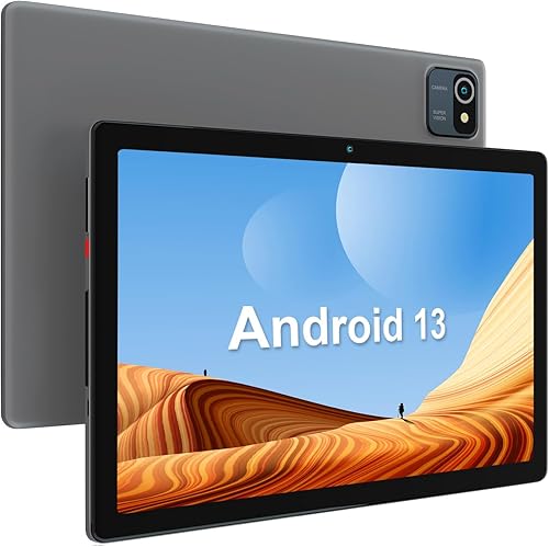 Mouikei Tabletas Android 13 de 10 pulgadas, Tablet PC de cuatro núcleos, 6GB (4+2) RAM, 64GB ROM, 128GB Expand, 5000mAh, pantalla táctil HD