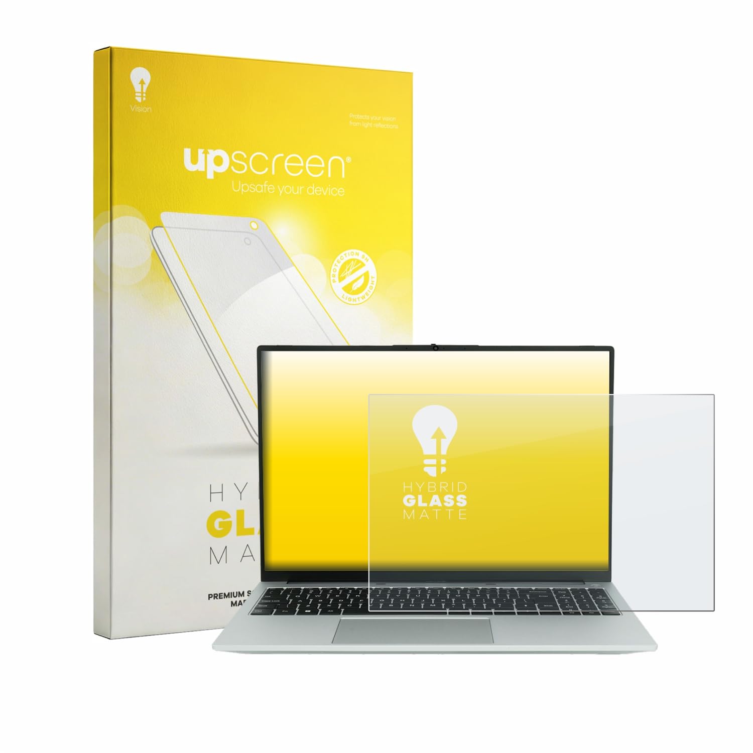 upscreen Protector Pantalla Cristal Mate para Wortmann Terra Mobile 1610R Protección Anti-Reflejos – 9H Dureza