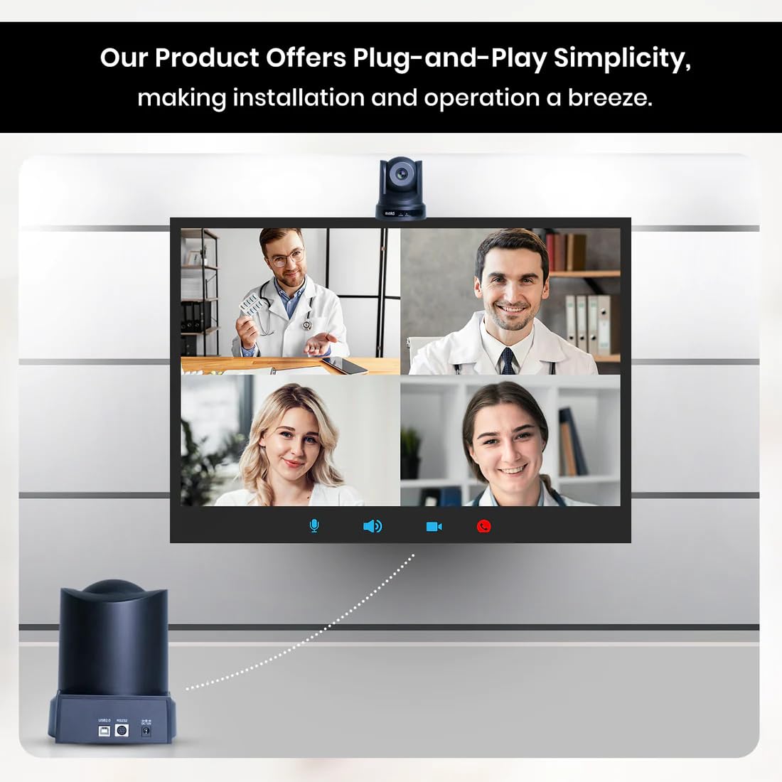 evota 10X HD PTZ Camera EDU PRO C410UL Best for Educators, Youtubers,  Teachers, Training, Coaching Institues