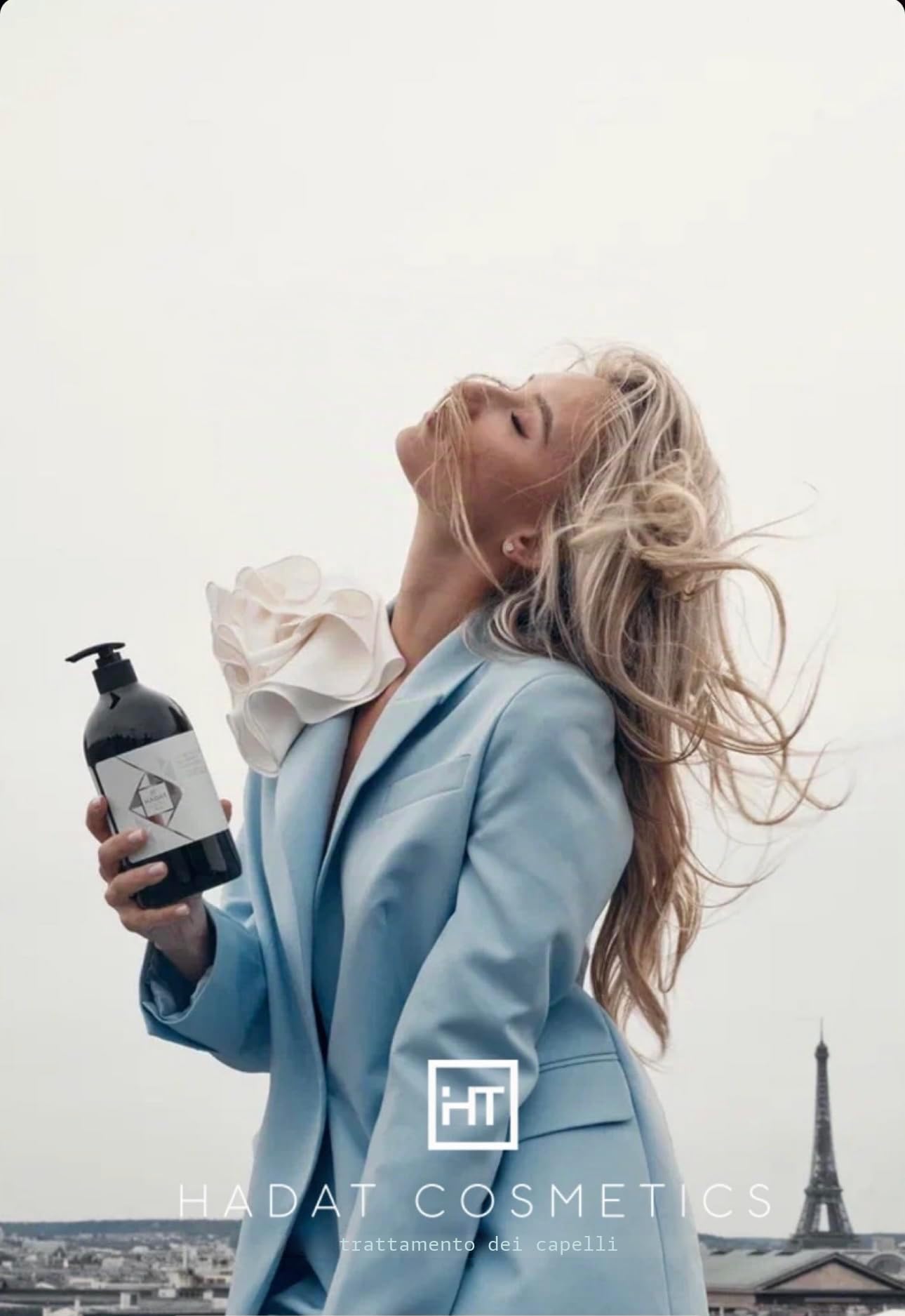 HADAT Cosmetics balsamo per capelli (800 ml) per la cura dei capelli - trattamento emolliente e idratante per capelli secchi e danneggiati, capelli idratanti profondi, lucentezza