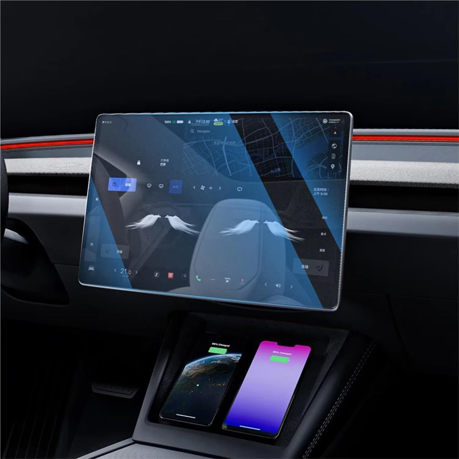 Displayschutzfolie Kompatibel Mit Tesla Für Model Y Juniper