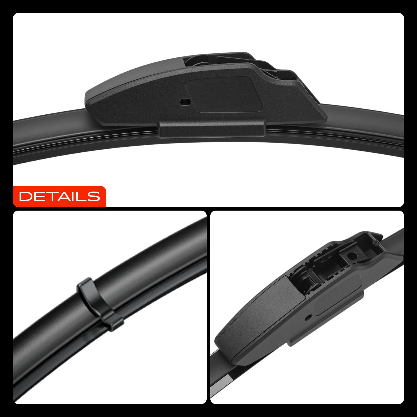 Frankberg 2x Limpiaparabrisas Escobillas Limpiaparabrisas Delantero 550mm/550mm Compatible con Transit, Tourneo Connect, 300 C, Sebring, Stratus, Escalade, R.a.n.g.e R.o.v.e.r II