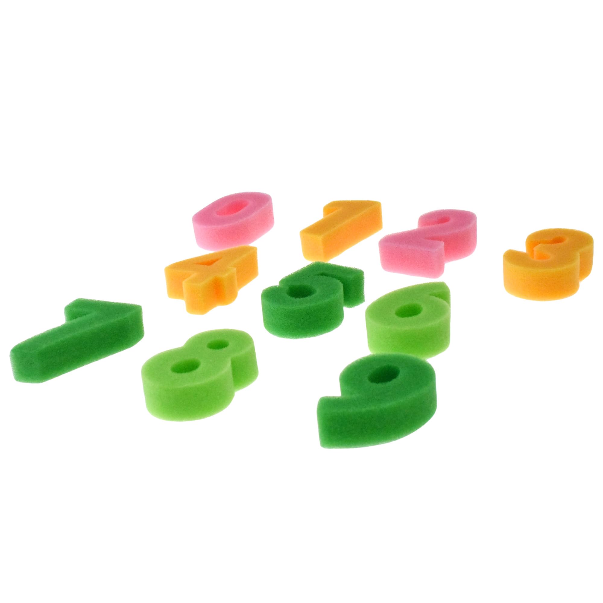 Homeford Number Craft Sponges, 2-1/4-inch, 10-Piece, Multicolor