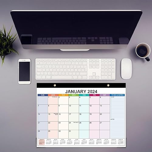 Miniatura 6 de Desk Calendar 2024-12 Months Calendar from January 2024 - December 2024, 2024 Calendar with to-do List, 12×17 Inch, Colorful