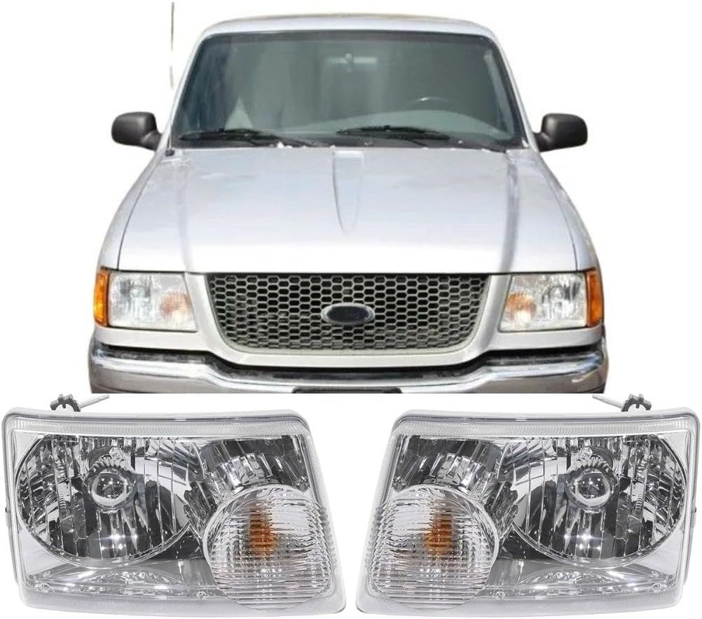 Headlights compatible with 2001-2011 Ford Ranger Driver And Passenger Side