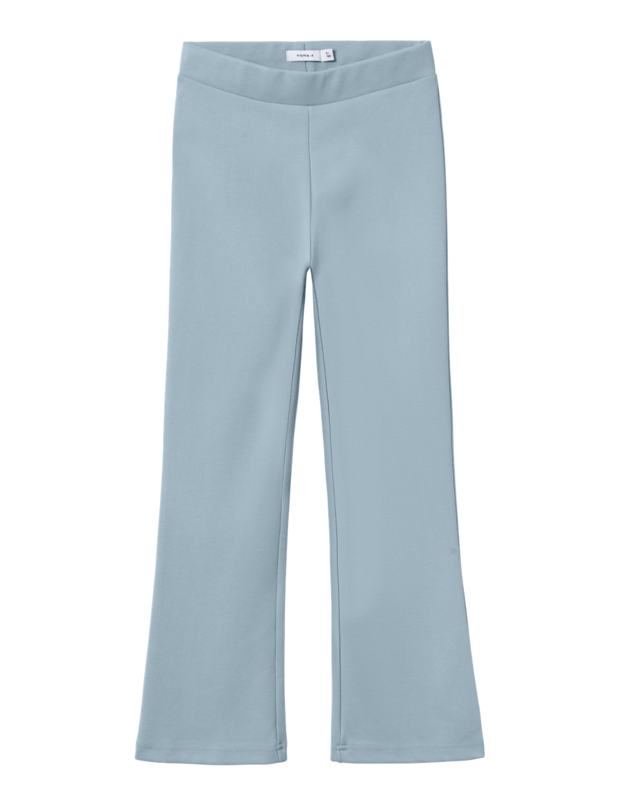 NAME IT Nkffrikkali Girls' Trousers Viscose Bootcut Trousers Noos 128 Blue (Dusty Blue)