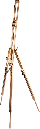 Daler-Rowney St. Paul's Easel – Caballete de madera para artistas profesionales y estudiantes – Soporte de lona seguro para óleo y acuarela –