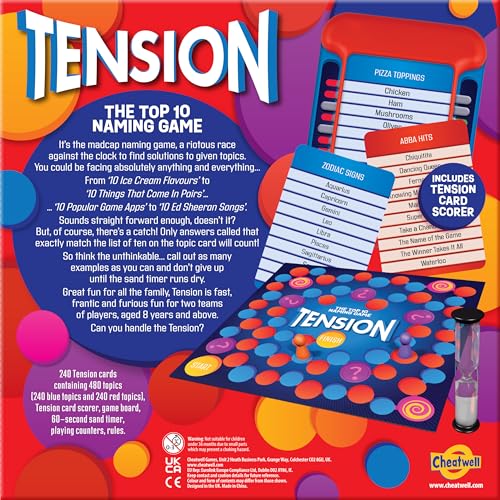 Cheatwell Games Family Tension - The Top 10 Naming Game - Party Game For Ages 8+ - Trivia Game That Will Keep You Guessing - Image 5