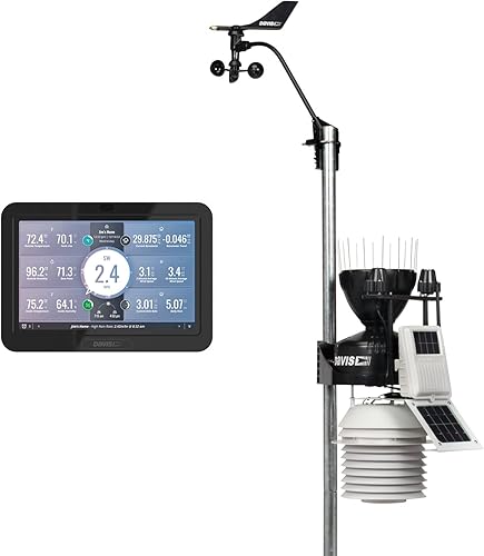 Davis Instruments Vantage Pro2 Plus inalámbrico con protector de radiación aspirado por ventilador de 24 horas y consola WeatherLink