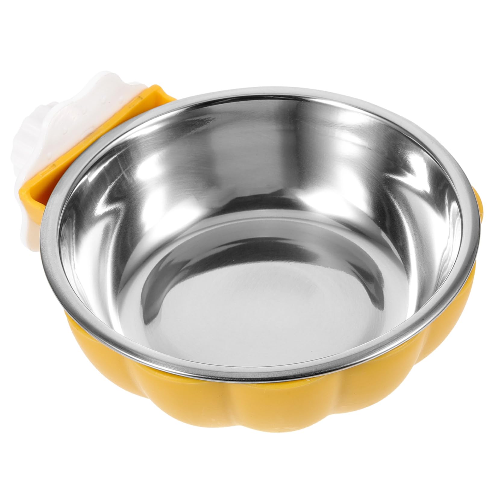 Levemolo Hanging Pet Feeder for Dogs and Cats Detachable Pumpkin Bowl Safe Stainless Steel for Food and Water for Home and Pet Stores Fits Rabbit and Kitten