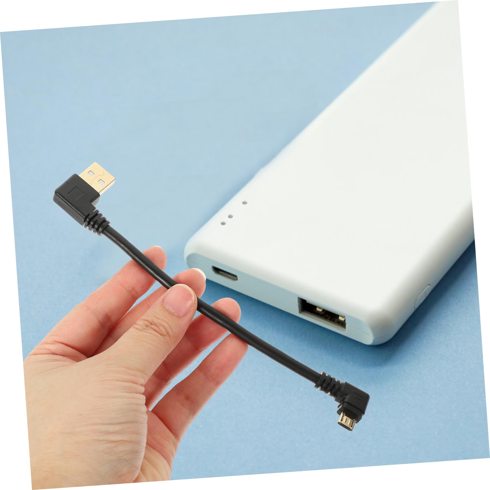 15pezzi Cavo Usb Angolo Retto Cavo Di Ricarica Veloce e Trasferimento Dati Design Compatto Per Smartphone e Tablet Realizzato Di Placcato