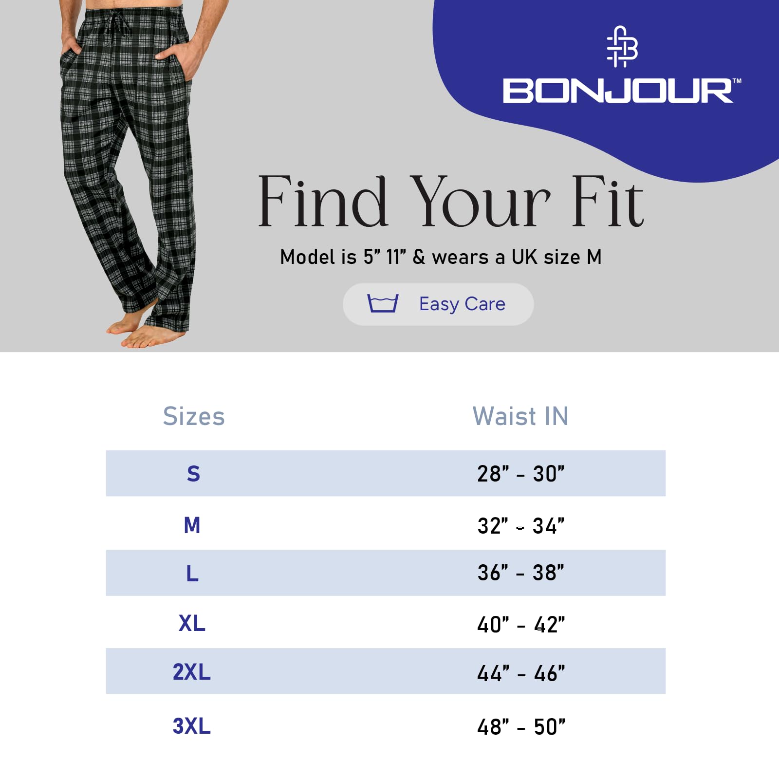 Men's Short Lounge Wear Pants Nightwear (Two Pack) Pyjama Bottoms Sleepwear