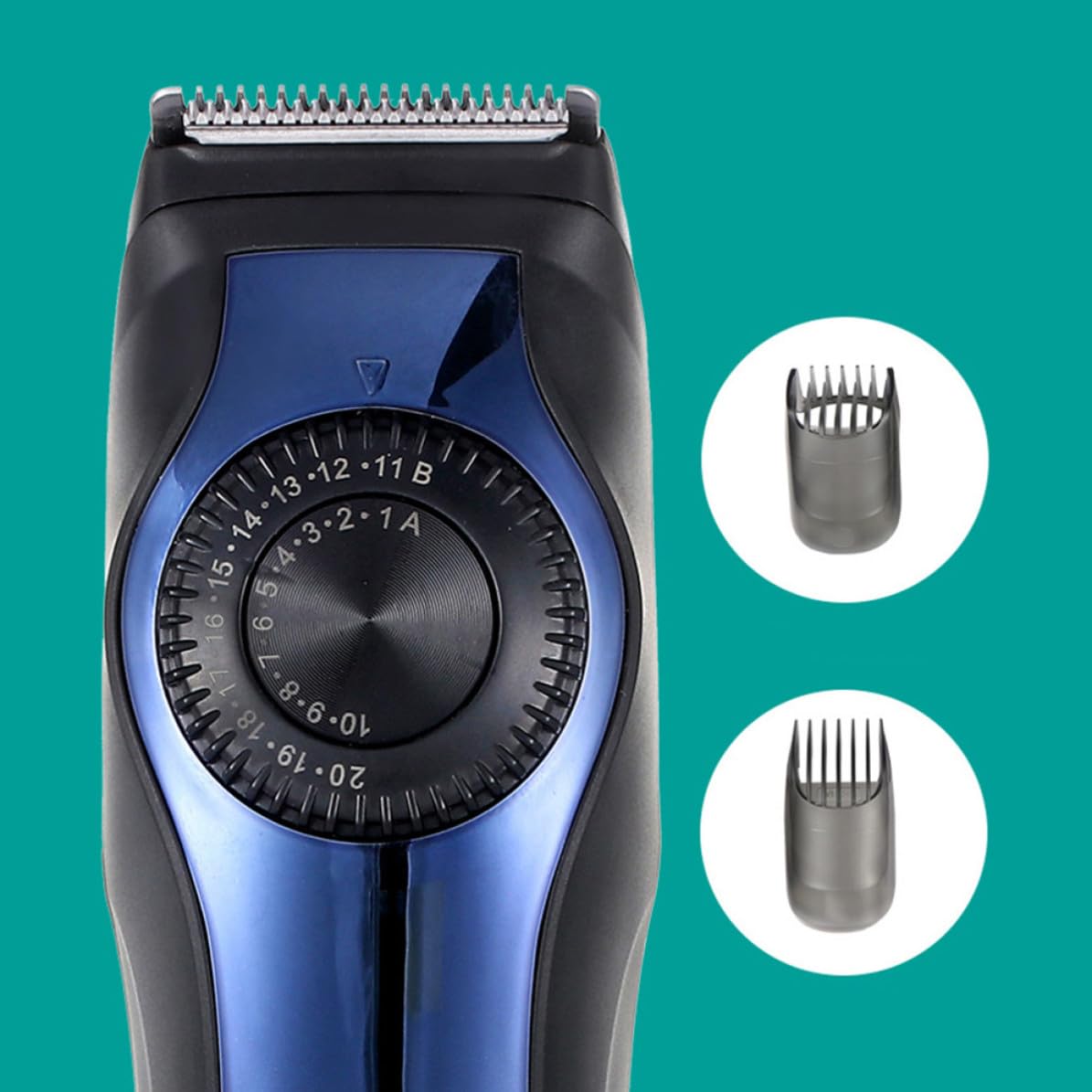 HEMOTON Cortapelos Eléctrico Usb, Recortador de Barba Compacto Azul