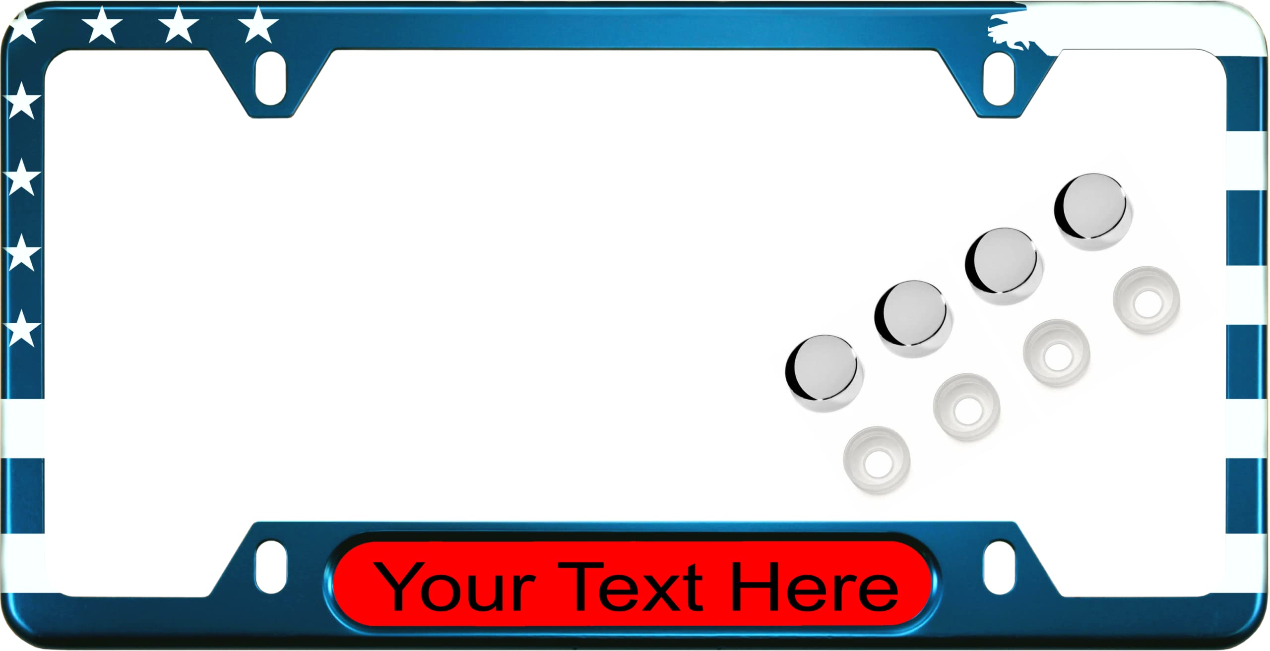 USA Patriotic | American Flag Custom Personalized Anodized Aluminum Thin Top | - Picture 86 of 133