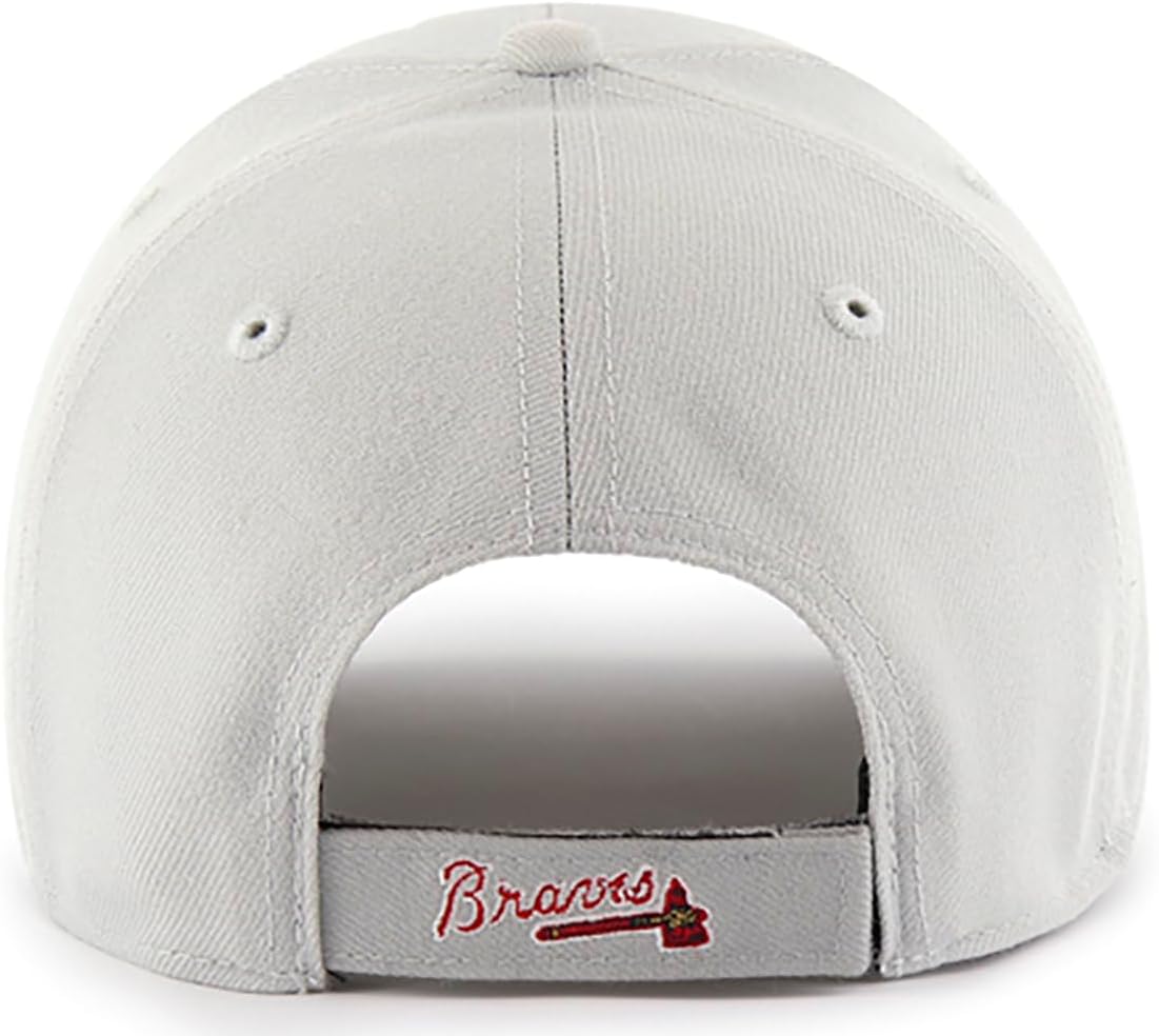 47 Brand MLB Gray Team Color Primary Logo MVP Adjustable Structure Baseball Cap Hat, Adult One Size Fits All - Image 2