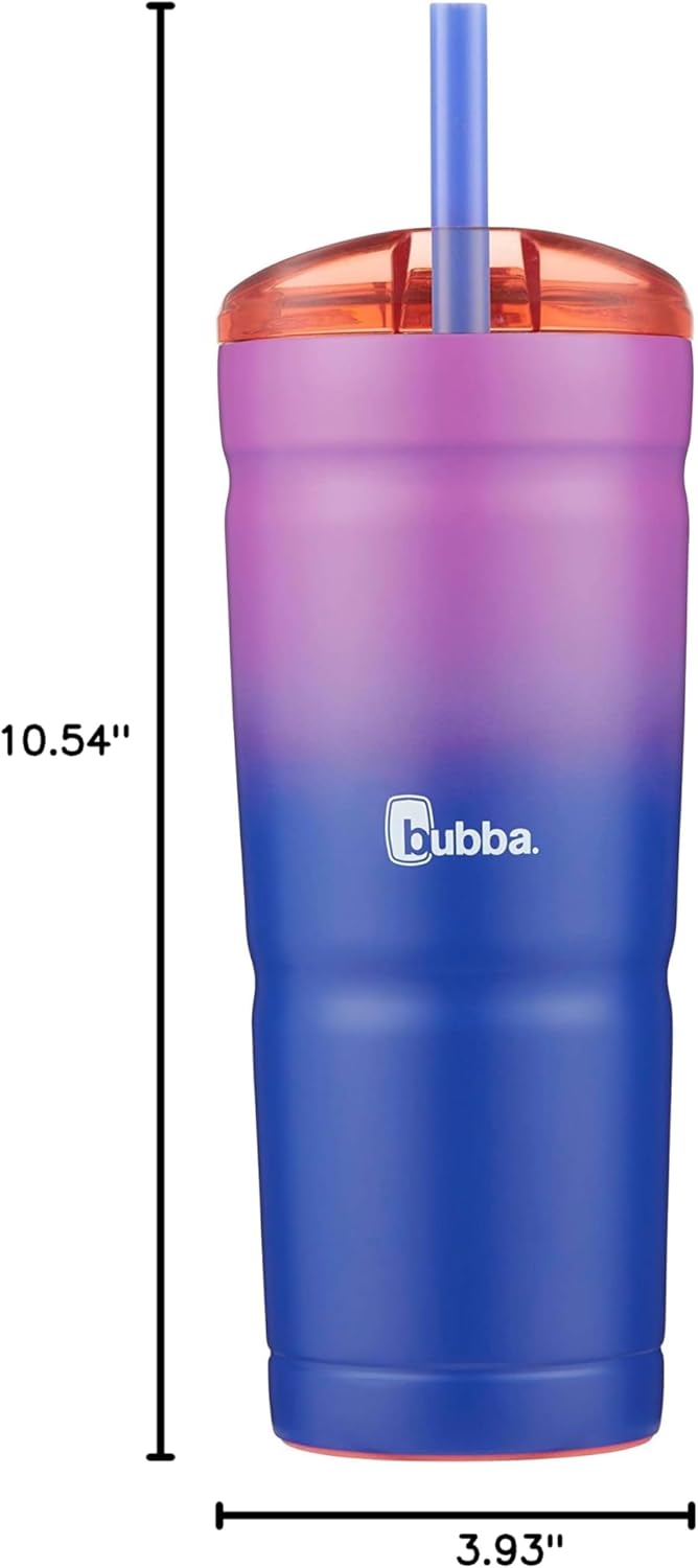 Vineyard Ombre 24 oz Stainless Steel Travel Tumbler with Straw