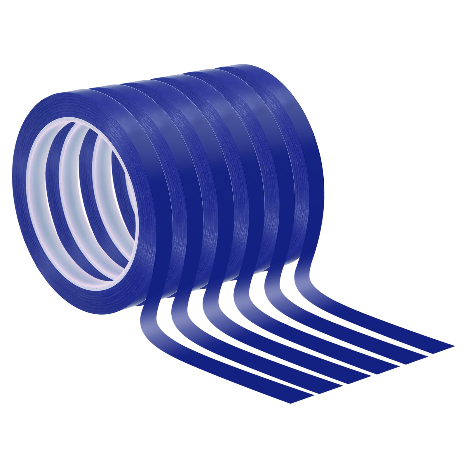 PATIKIL 3/8" Whiteboard Tape, 6 Pack Thin Dry Erase Tape for Graphic Chart Marking DIY Art Blue