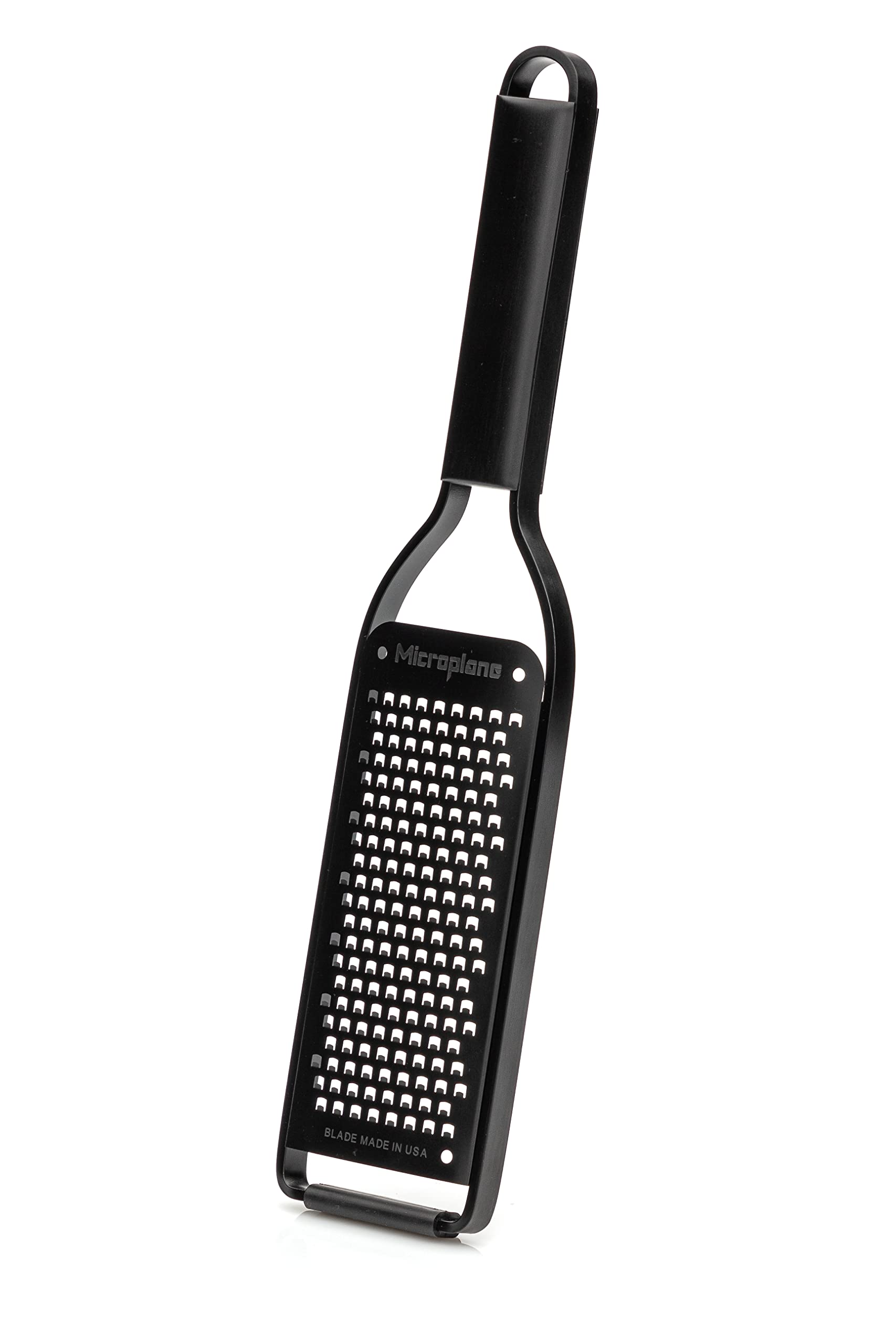Microplane Grattugia da Cucina con Lama Spessa in Acciaio Inox Made in USA per Formaggio, Carote, Zenzero, Cocco e rafano della Serie Black Sheep