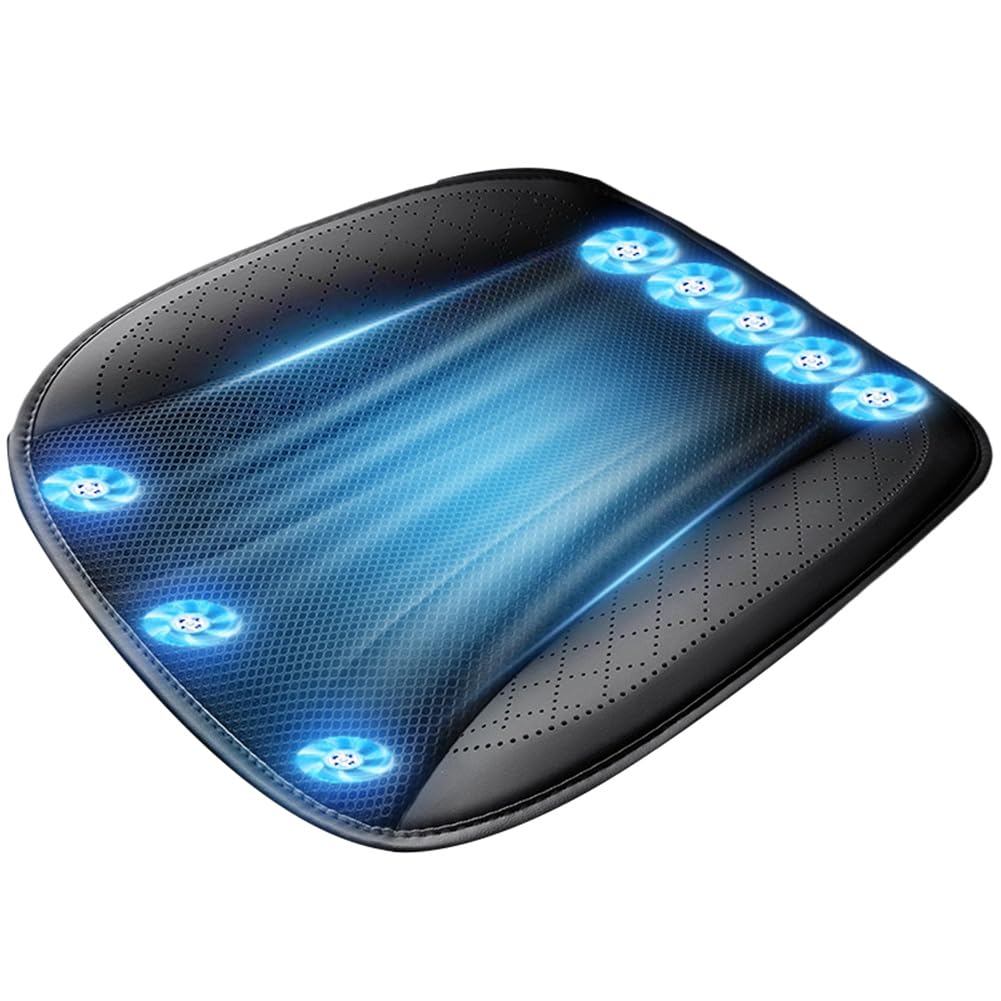 CTRLZS Seat Cushion, USB Cooling Seat Cover, Seat Cushion with Fan, Car Seat Cooling Pad, Summer Breathable Seat Cooling Pad,A