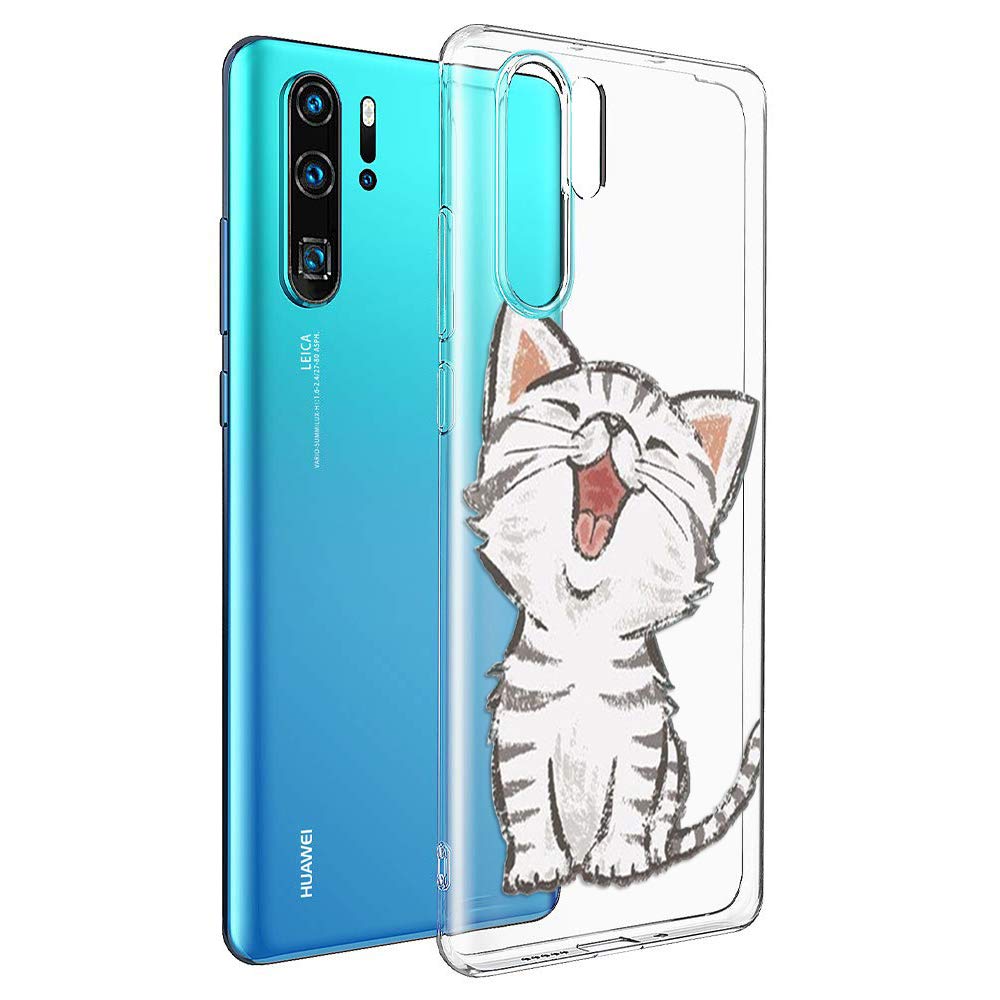 3x Cover In Silicone Per Huawei P30 Pro: Custodia Morbida Trasparente Con Disegni Mandala E Dreamcatcher, Antiurto E Slim (Panda E Foglie) - 3