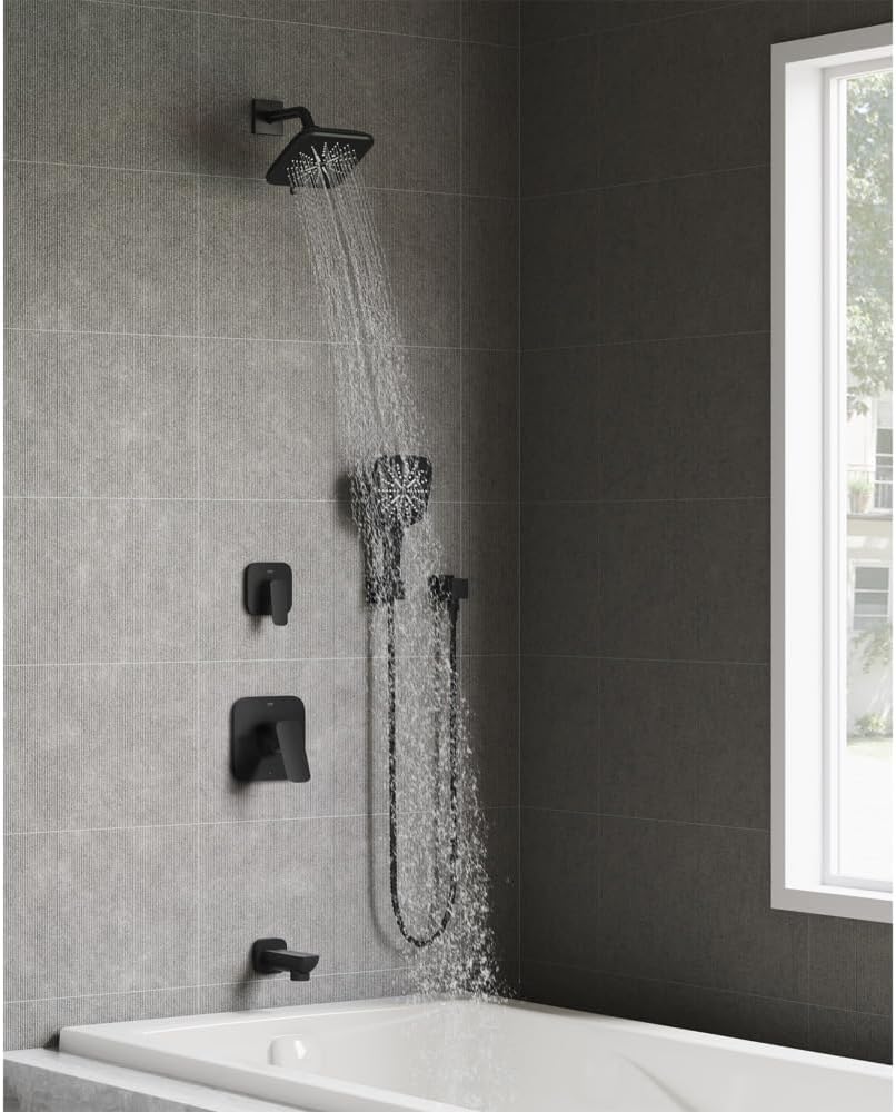 Grohe 1019262430 Cubeo Tub Spout, Matte Black