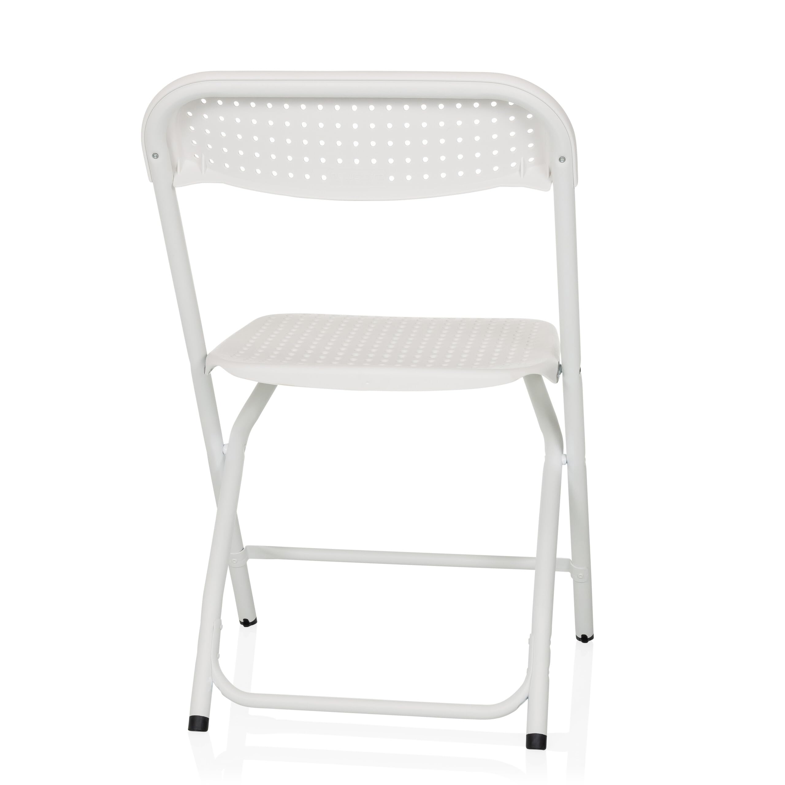 hjh OFFICE Klappstuhl bis 250kg belastbar TUDELA XXL PRO W Campingstuhl klappbar, Indoor- und Outdoor Faltstuhl, Weiß