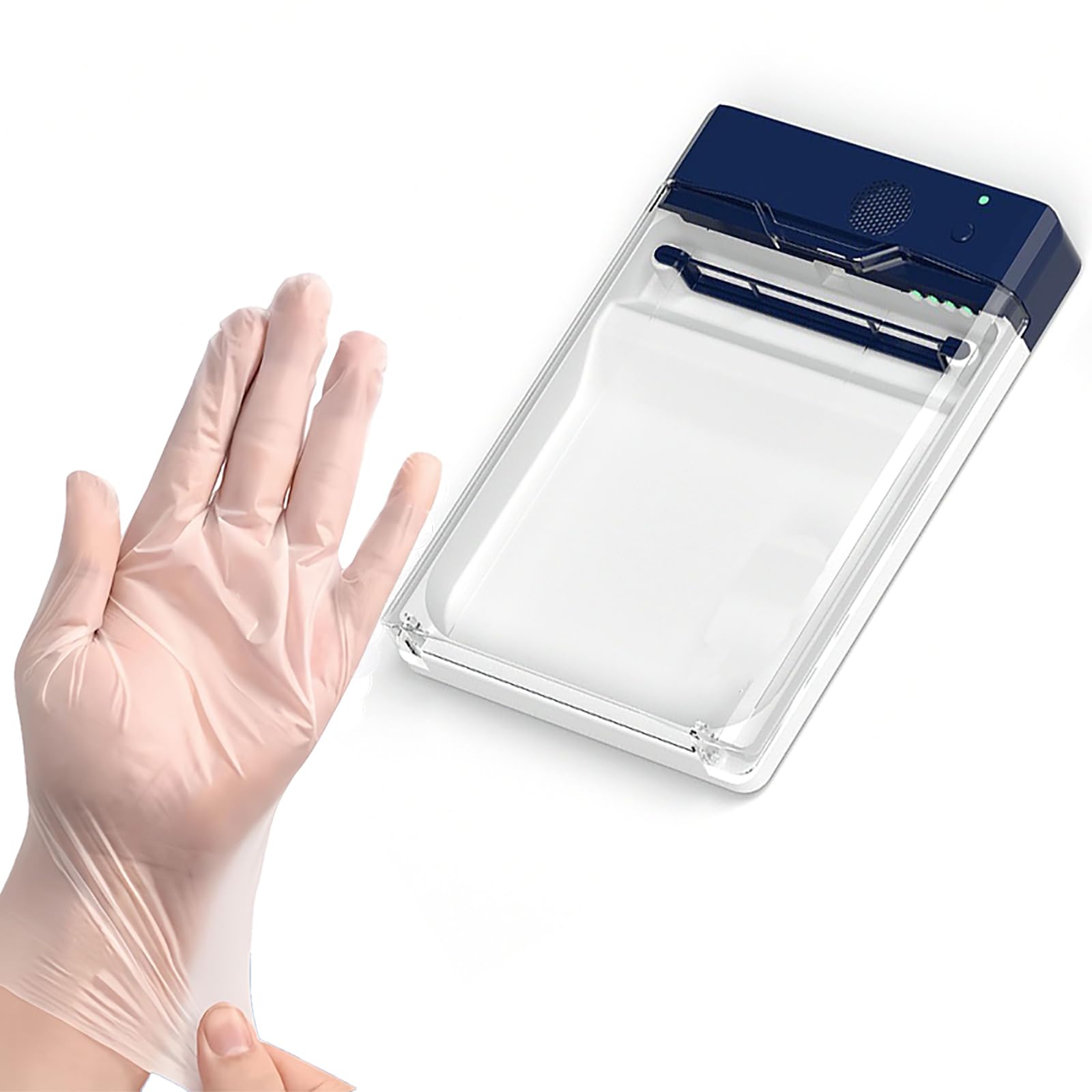 Dispensador automático de guantes desechables, montaje en pared, diseño de ahorro de espacio para un uso eficiente en caja de herramientas, garaje, taller, cocina