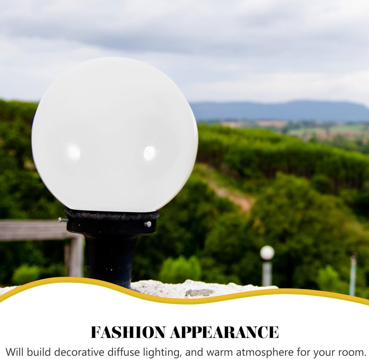 Veemoon Round Plastic Light Globe Replacement for Ceiling Fans and Light Fixtures - 6 Inch White Dome - for Indoor and Outdoor Use Compatible with Various Light Fixtures