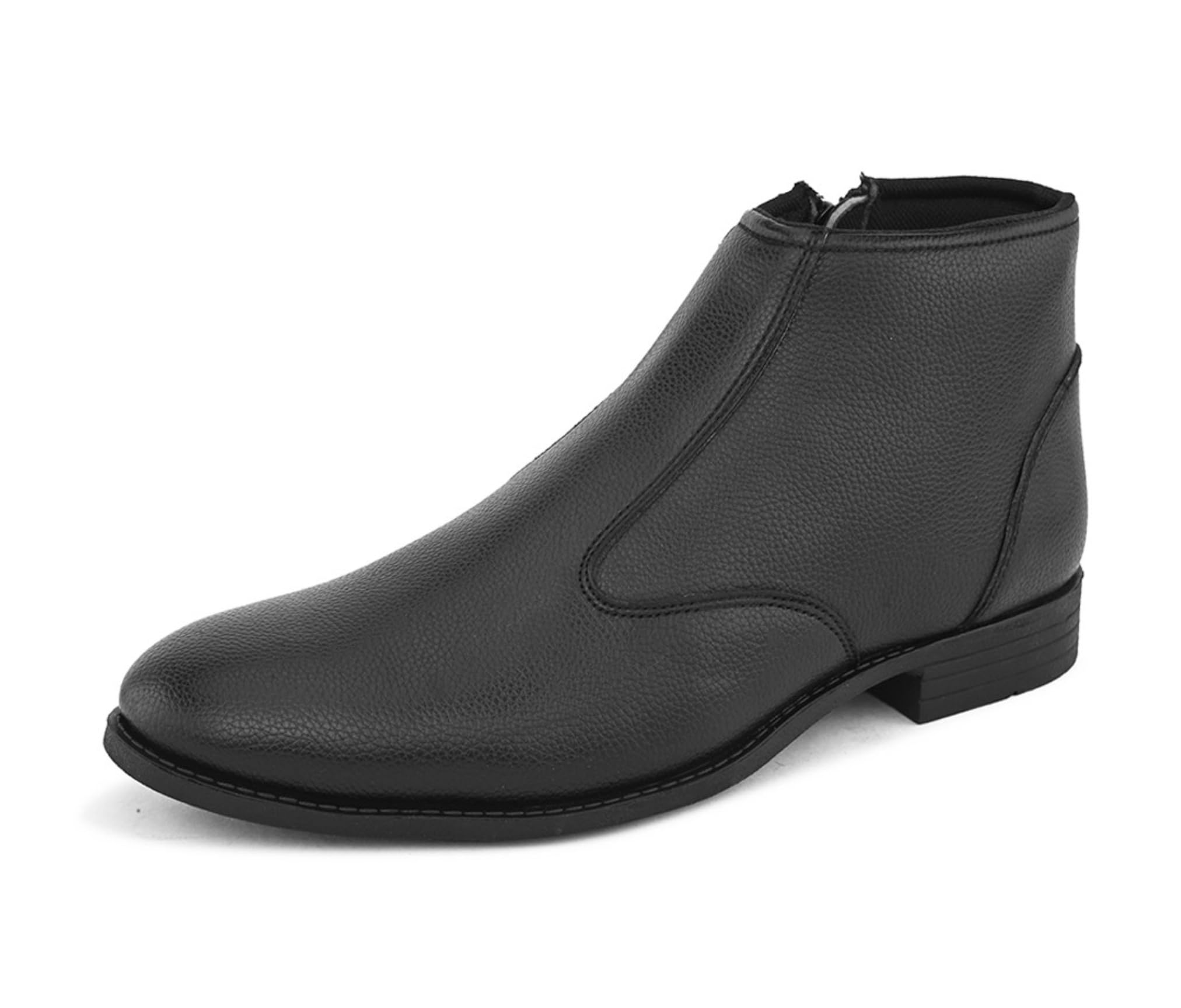 Men's Faux Leather Formal Ankle Chelsea Boots-image-48
