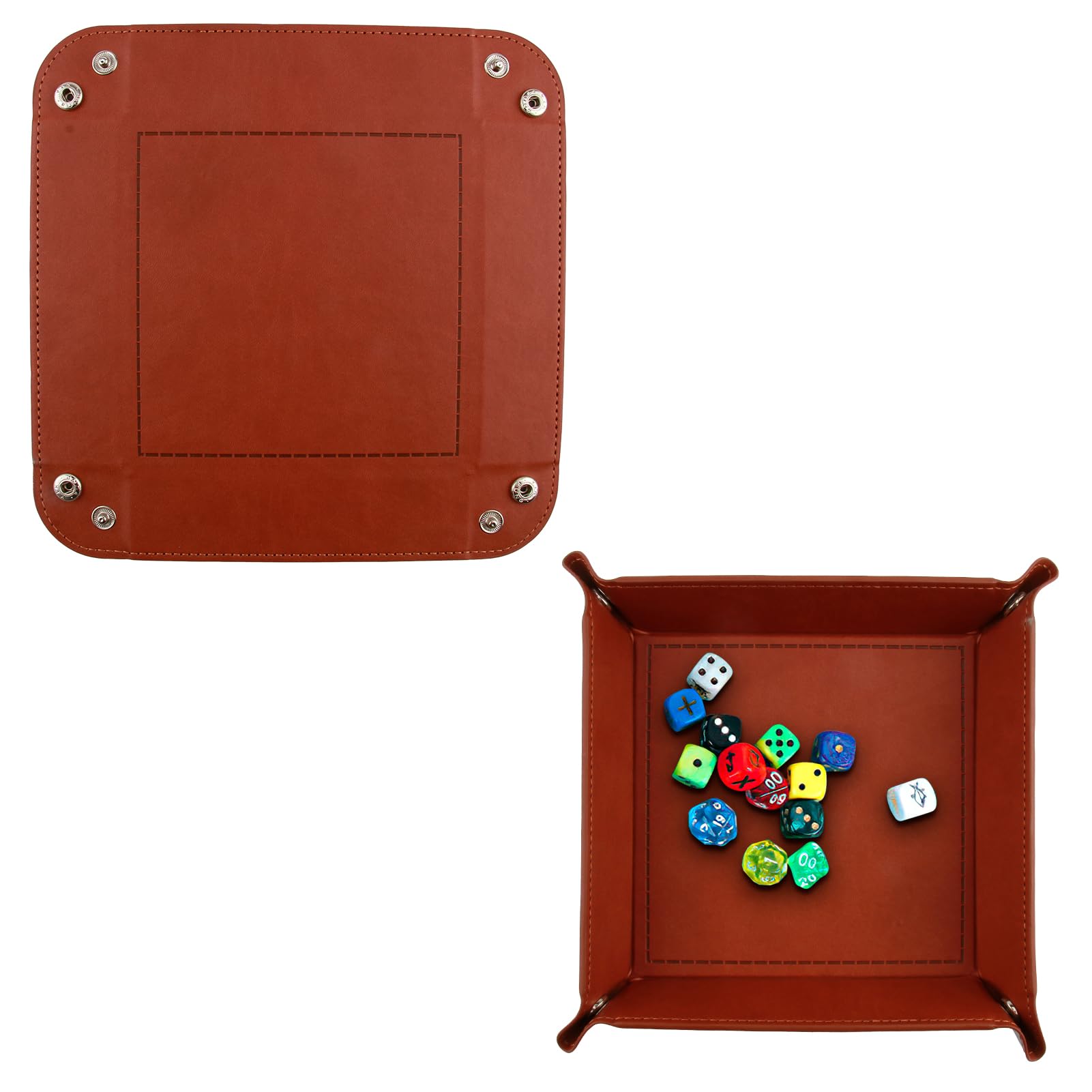 GUBEE Vide Poche En Cuir,pour Le Bureau Et La Maison, Plateau De Rangement Pour Pièces De Monnaie,Clé,Portefeuille Et Accessoire (Blanc