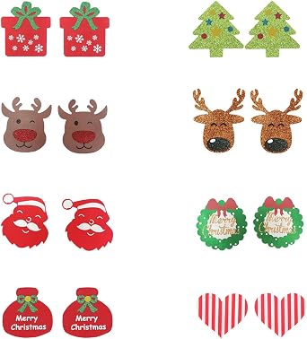 Disposable Nipple Pasties Christmas Nipple Stickers 8 Pairs